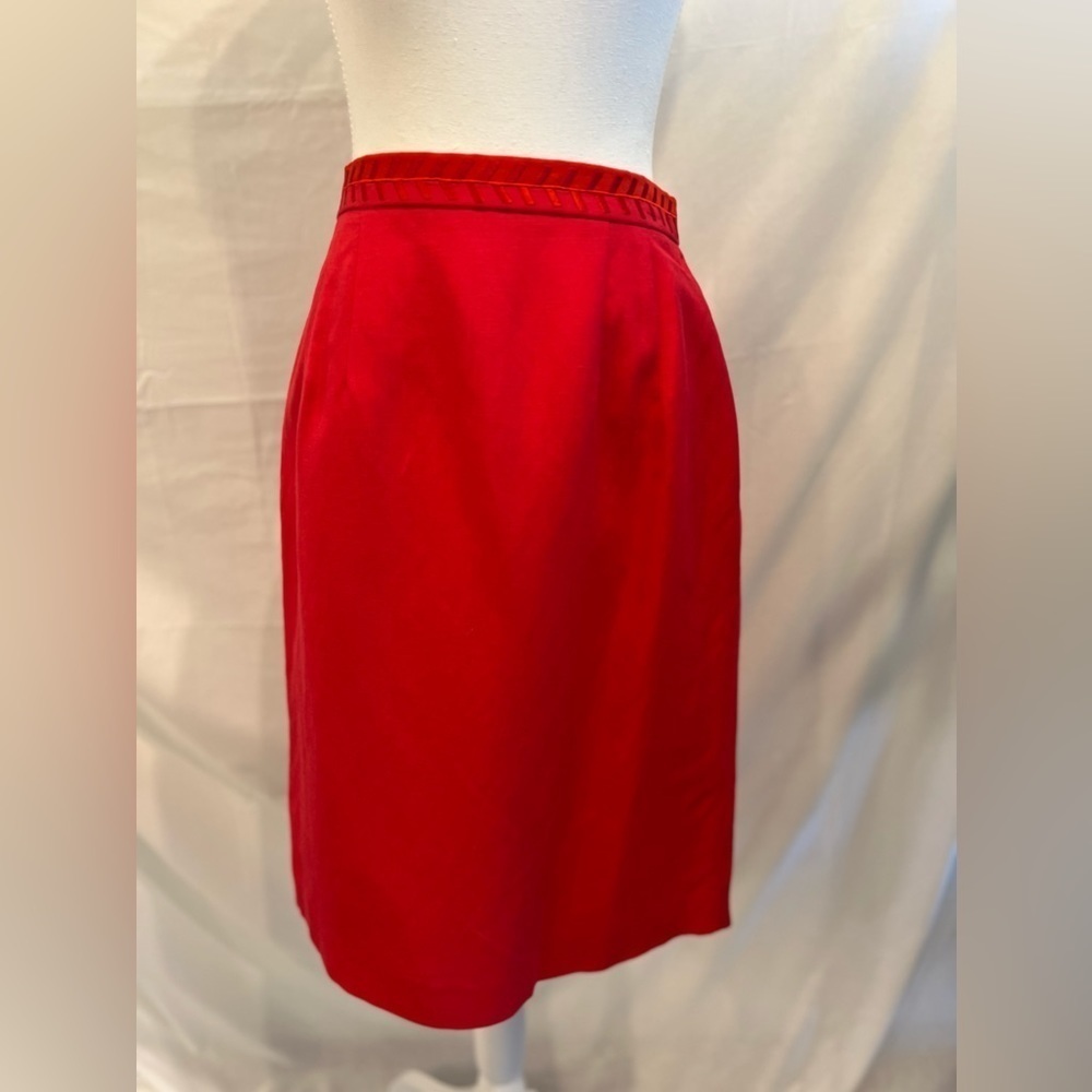 Vintage Positive Attitude Linen Blend Skirt